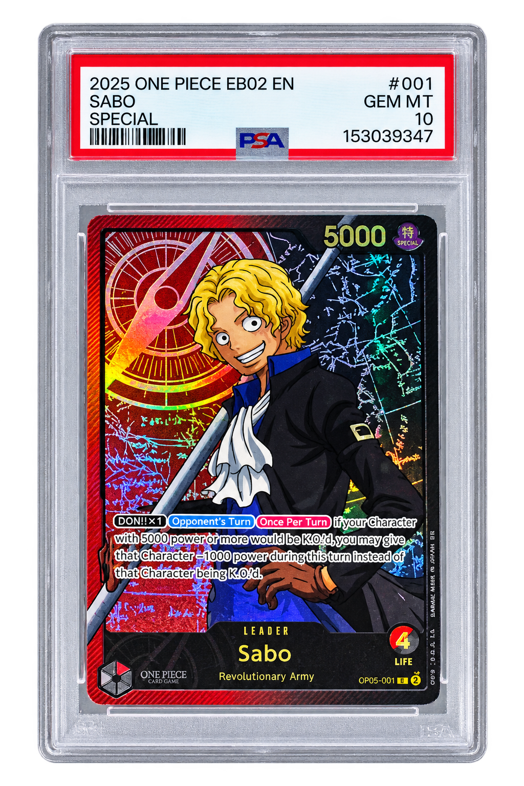 #001 Sabo Special (Leader) — PSA 10 Gem Mint