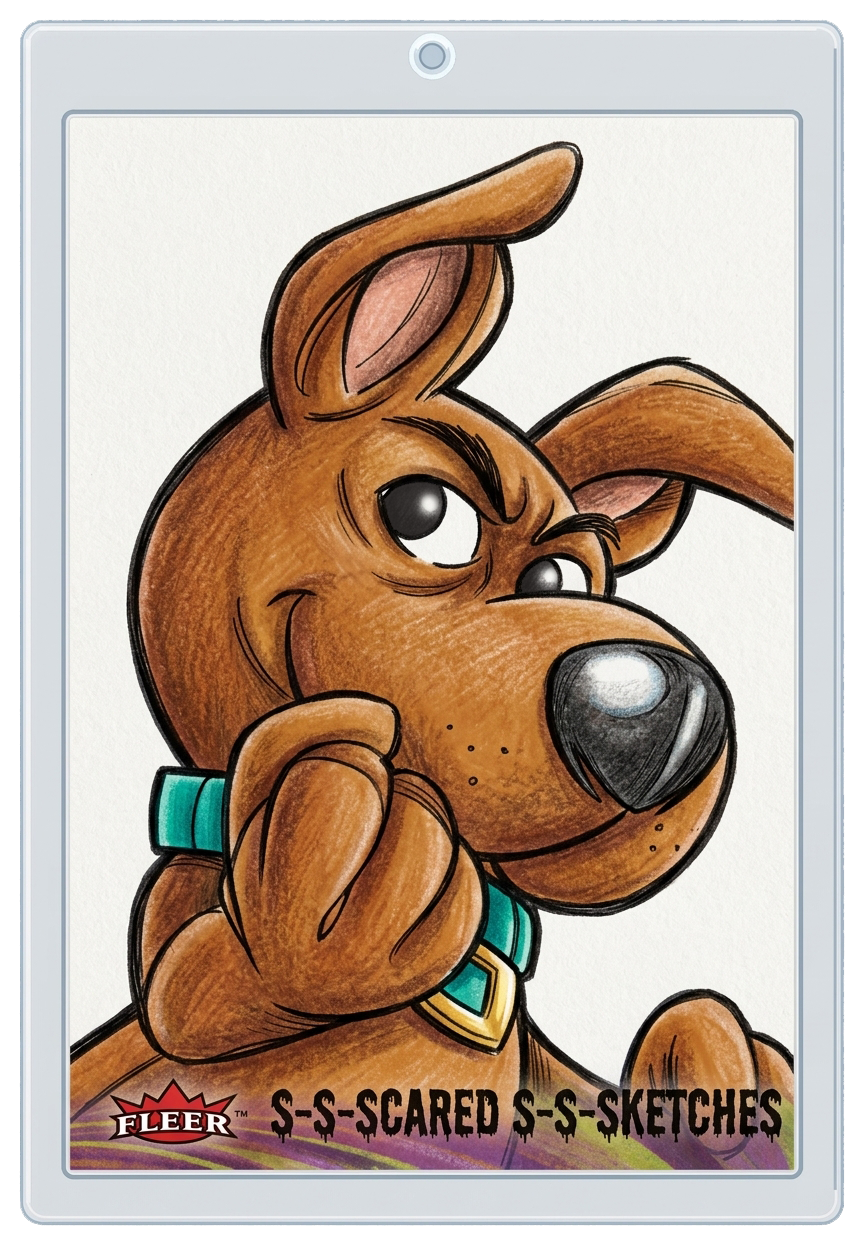 S-S-Scared S-S-Sketches — Hand-Drawn Sketch Card